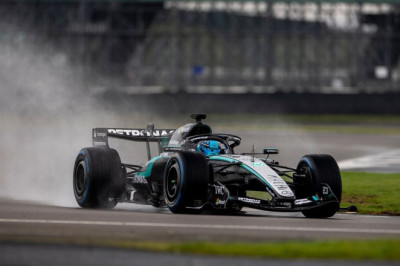 2026 Mercedes F1 car makes track debut