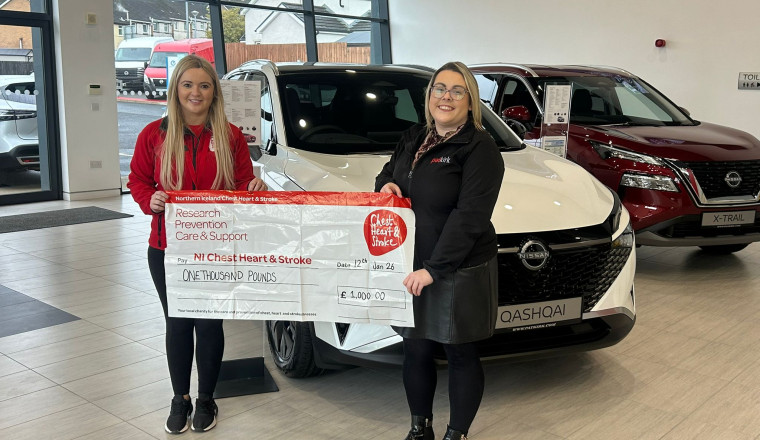 Staff at Omagh Nissan dealer carry out Christmas fundraiser in memory of much-loved colleague