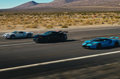 The Mustang GTD Drag Races Two Generations of the Ford GT