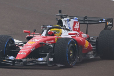 Ferrari deny breakdown as Hamilton drives new car