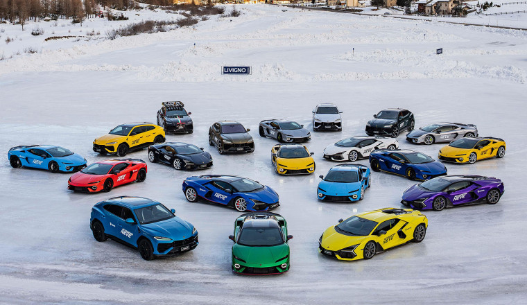 Lamborghini Accademia Neve 2026: mastering ice, power, and electrification in Livigno