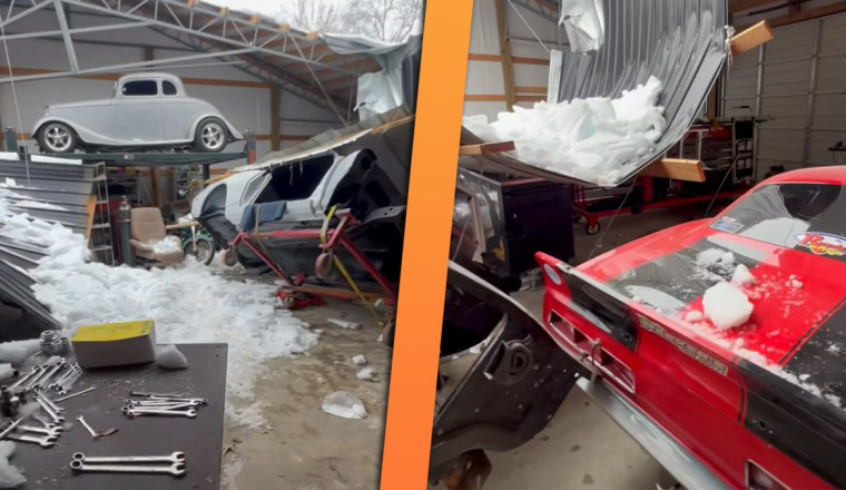 Ice Storm Wrecks Drag Racing Shop Stacked With Priceless Custom Cars