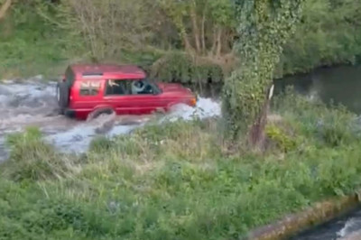 Eco-campaigners' fury over 4x4 drivers 'ripping up' protected chalk stream by using it as a 'fun splash route'