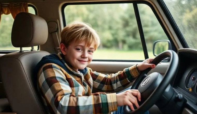 13 Year Old Joy Rider Already Has Points When He Gets His License