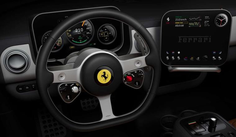 Ferrari's First EV Has A Name—And An Apple-Inspired Interior Design