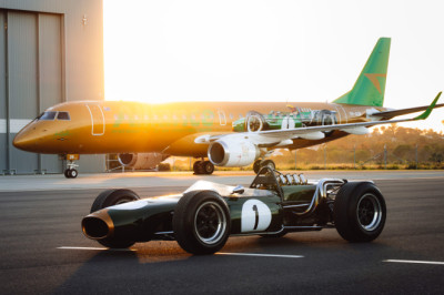Australian airline celebrates the famous Brabham BT19 F1 car