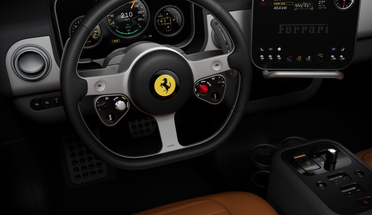 Ferrari confirms 'Luce' name for first EV and reveals iPhone-inspired interior
