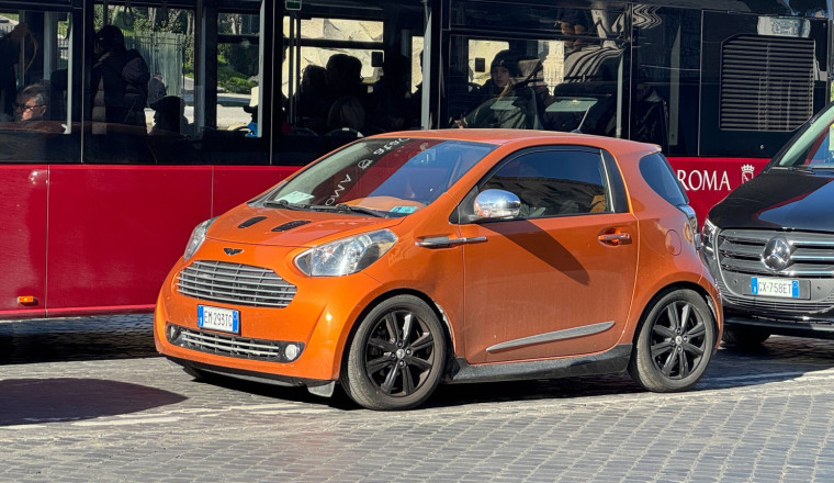 This Extremely Rare Aston Martin Cygnet Is Living A Rough Life In Rome