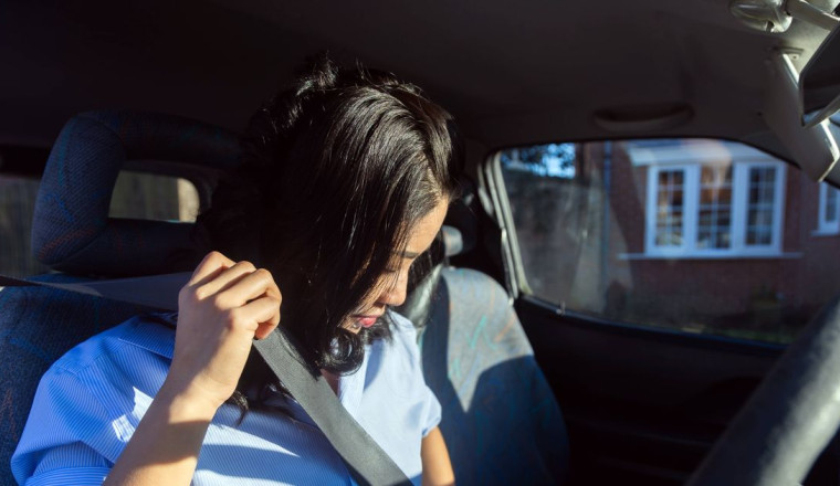 When it was legal to drive without seat belt - it wasn't that long ago