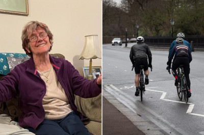 Over two thirds of cyclists run red light at traffic lights where elderly nurse, 81, died crossing the road after being hit by a bike - as her son says stretch is 'being treated like a racetrack'