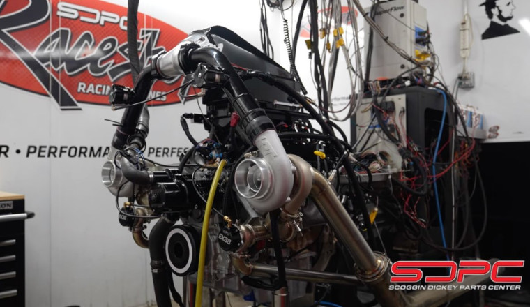 Boosted 4.3L V6 Out of a GM Truck Blows Past 1,400 HP on the Dyno