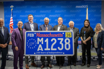Massachusetts Holds Lottery For Low-Number 250th Anniversary License Plates