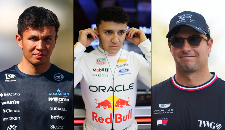 ‘A massive opportunity’ – Sergio Perez and Alex Albon offer Hadjar advice on second Red Bull seat