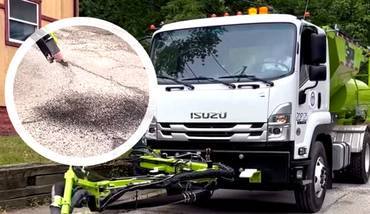 Akron Replaces Five Workers With A $300K Truck That Fixes Potholes In Minutes