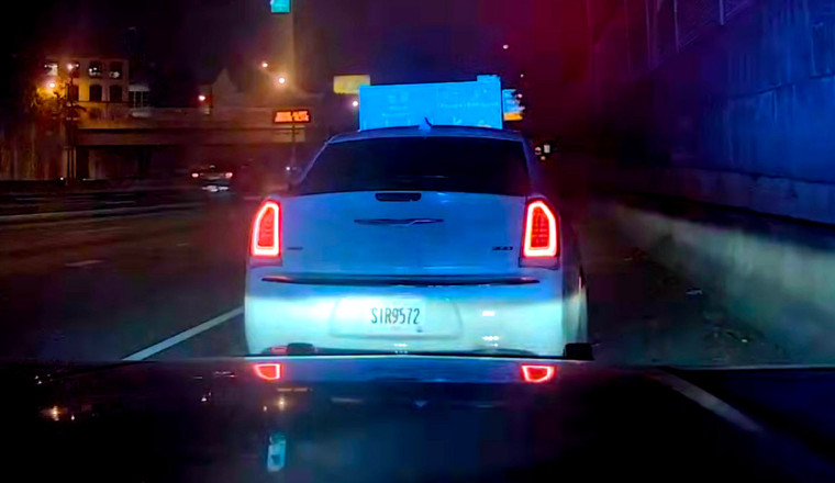Chrysler 300 Dusts Two Georgia State Patrol Mustangs
