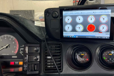 DIY Guy Dash Mounts a Steam Deck Gaming Handheld to Tune His Nissan 300ZX