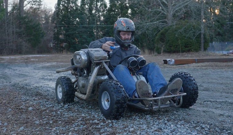 Heck Yeah Brother: Home-Built Harley-Powered Go Kart Is Pure Rolling Thunder