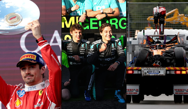 All the key moments from the 2026 Australian Grand Prix as Mercedes enjoy a perfect start and Oscar Piastri suffers shock pre-race exit
