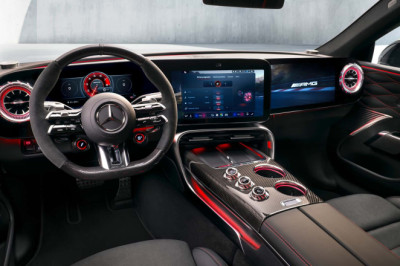 Mercedes-AMG's Electric Super Sedan Reveals A Screen-Crazy Interior