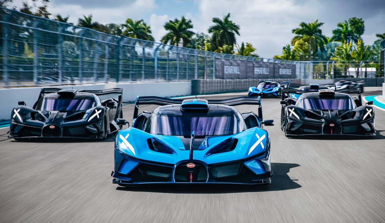The Bugatti Bolide Takes On Miami's F1 Track