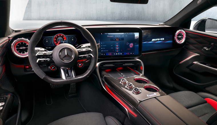 AMG’s new electric four-door looks wild inside