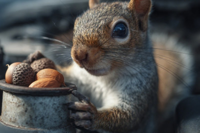 Squirrels Are Stuffing Car Engines With Acorns and Mechanics in Hampshire Are Baffled