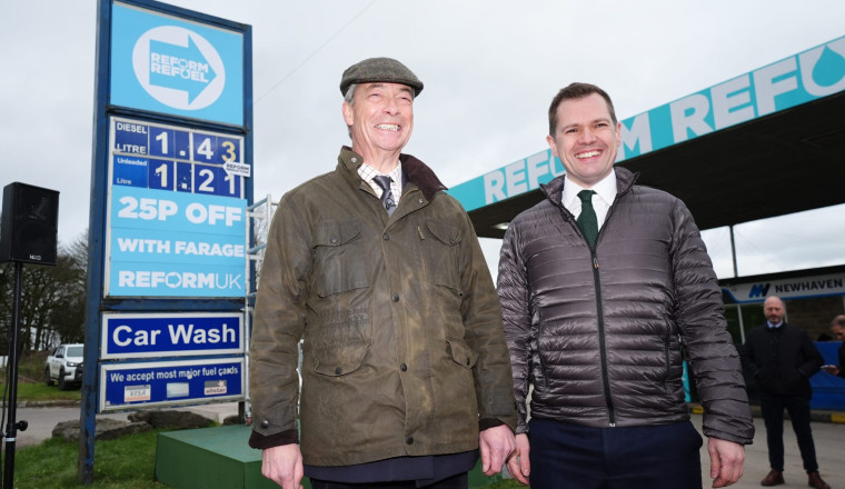 Reform UK pledges to ditch Electric Car Grant and scrap 2030 ban if it wins next election