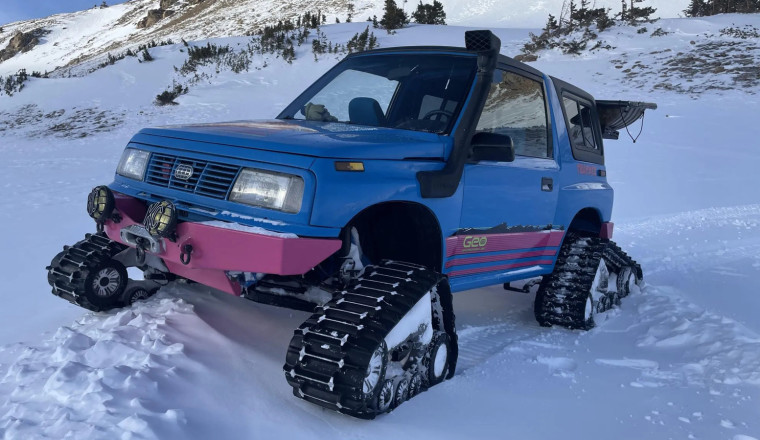 Tank Track Geo Tracker Will Climb Any Mountain And Look Cute As Heck Doing It