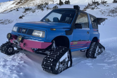 Tank Track Geo Tracker Will Climb Any Mountain And Look Cute As Heck Doing It