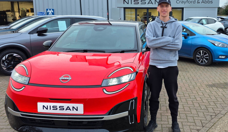 Nissan dealership Crayford &amp; Abbs backs local athlete with Olympic dreams