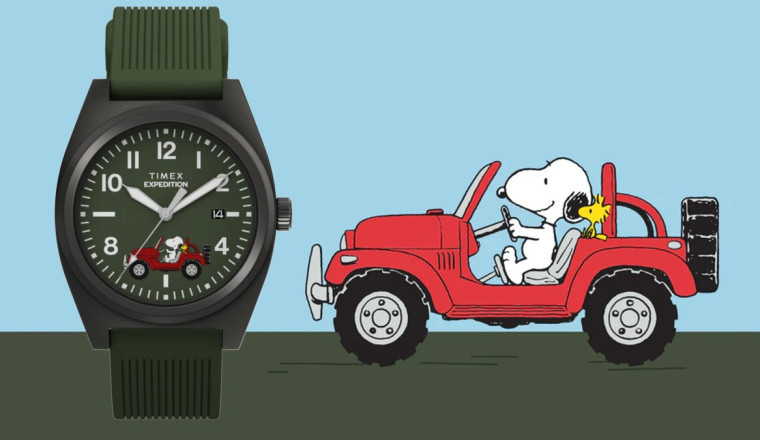 Snoopy Goes Off-Roading on This Affordable Expedition Watch