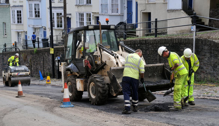 Attacks on workmen by motorists surge as anger grows over Britain's record £19billion pothole backlog, report finds, with road maintenance workers being sworn at, spat on and even punched on 'daily' basis