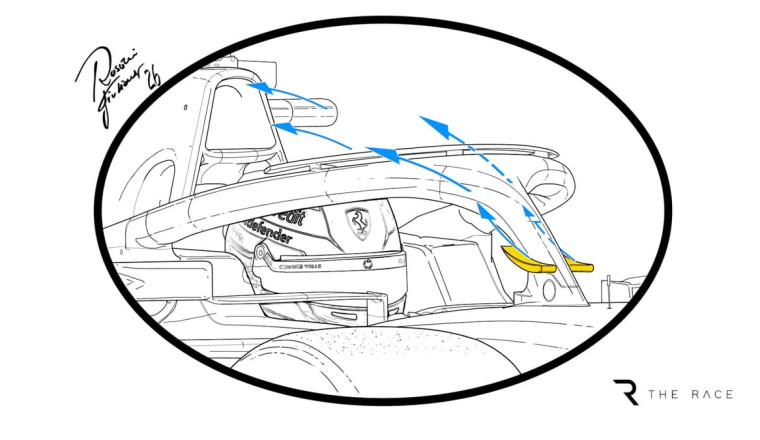 Ferrari removed halo wing after FIA talks