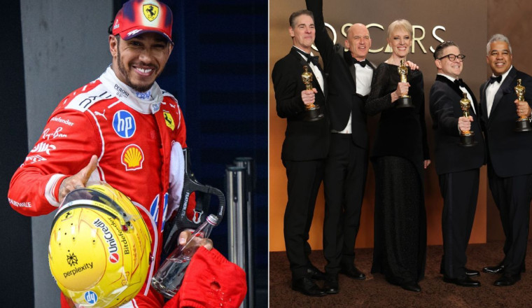 Hamilton's epic Sunday as 'F1' movie claims Oscar