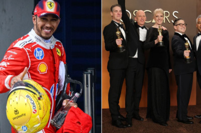 Hamilton's epic Sunday as 'F1' movie claims Oscar