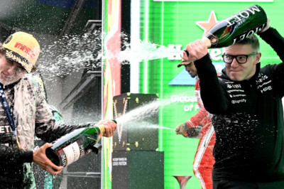 ‘Hell of a moment’ for Pete Bonnington to stand on Shanghai podium with Kimi Antonelli and Lewis Hamilton