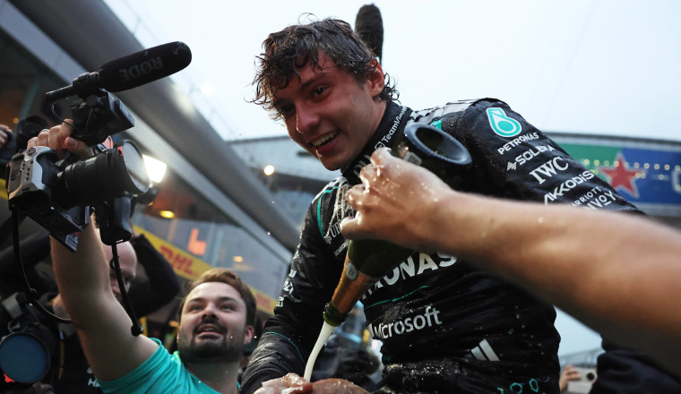 How F1 drivers reacted to Kimi Antonelli's first Grand Prix win on social media