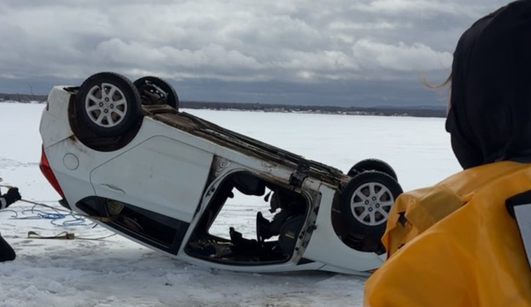Joyriders Abandon Car On Frozen Canadian Ocean, Leaving Authorities To Clean Up The Mess