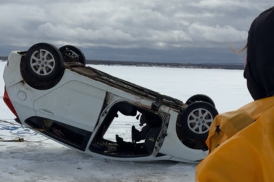 Joyriders Abandon Car On Frozen Canadian Ocean, Leaving Authorities To Clean Up The Mess