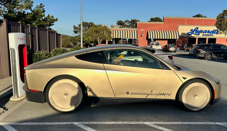 Cybercab Spotted Up Close, Steering Wheel, Panel Gaps And All