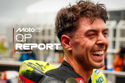 Di Giannantonio heads Bezzecchi after dramatic first qualifying in Brazil