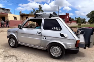 Cuban Man Converts Polski Fiat To Run On Charcoal To Get Around U.S. Oil Blockade
