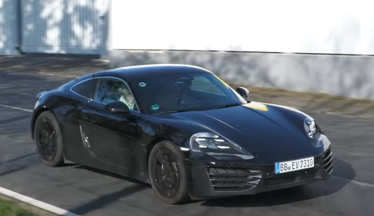 Porsche Spied Pushing Electric Cayman To The Limit: Video