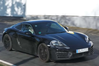 Porsche Spied Pushing Electric Cayman To The Limit: Video