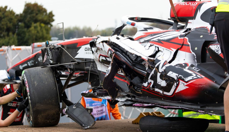 Haas' Bearman limps away from Suzuka GP crash