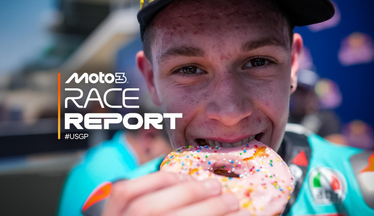 Pini pockets last corner win in Moto3 COTA classic