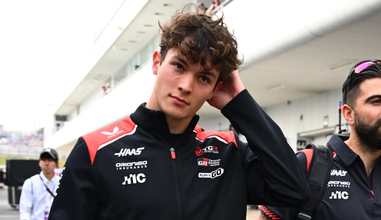 Haas' Ollie Bearman reacts to 50G crash during 2026 Japanese Grand Prix