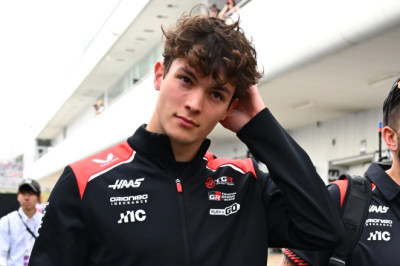 Haas' Ollie Bearman reacts to 50G crash during 2026 Japanese Grand Prix