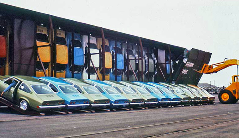 The Clever Engineering Of Shipping The Chevy Vega By Train