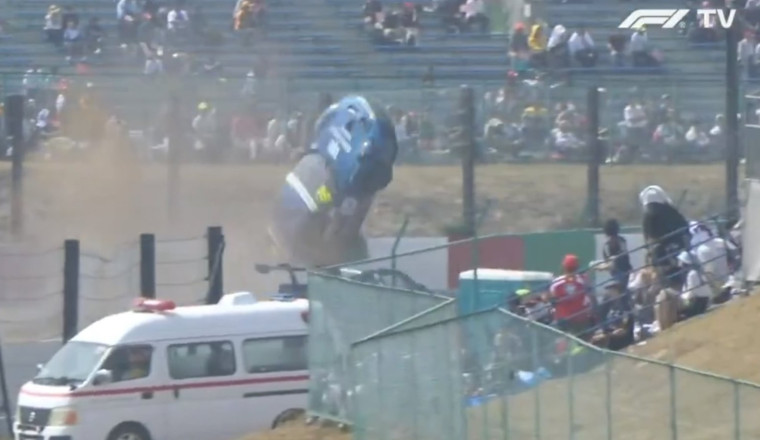 Watch a Porsche Clear the Fence at Suzuka in Terrifying Crash